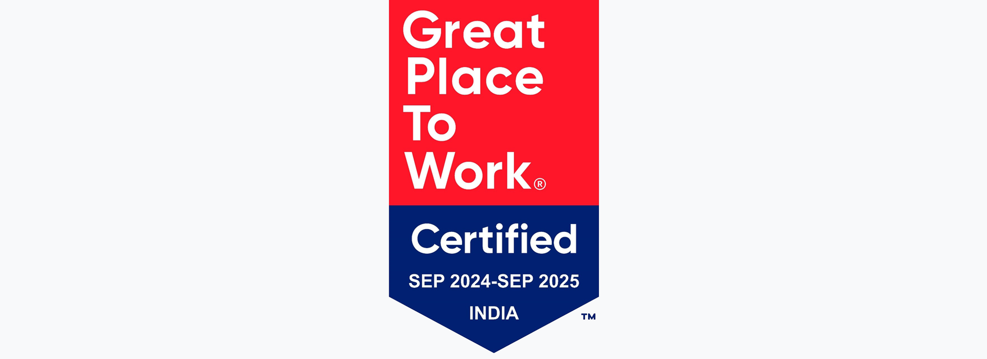 Great place to work certificate - 2023 - 2024